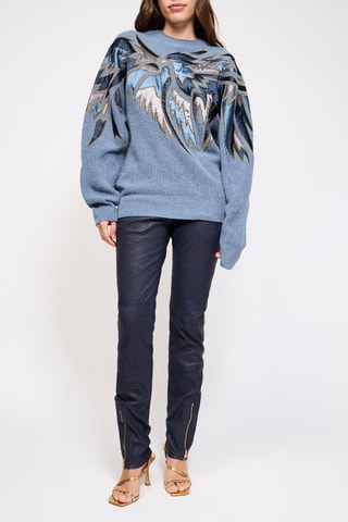 Pull en laine et cachemire - Ciel chiné