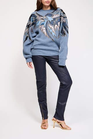 Pull en laine et cachemire - Ciel chiné