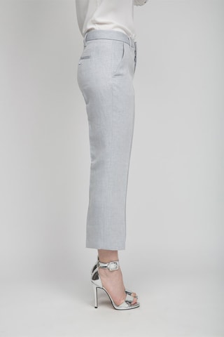Pantalon 7/8 en lin - Bleu