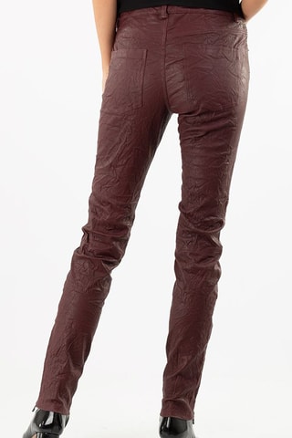 Pantalon en cuir - Bordeaux