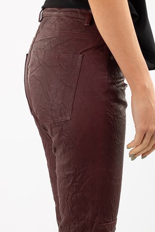Pantalon en cuir - Bordeaux