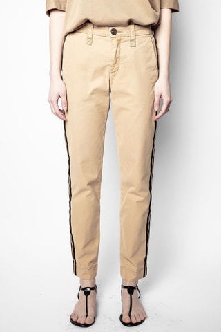 Pantalon droit - Beige