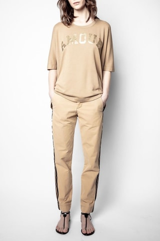 Pantalon droit - Beige
