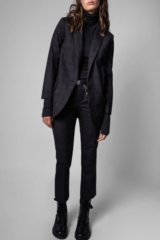 Pantalon droit - Bleu foncé