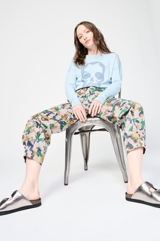 Pantalon casual - Beige et marron