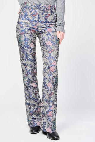 Pantalon taille haute - Bleu marine