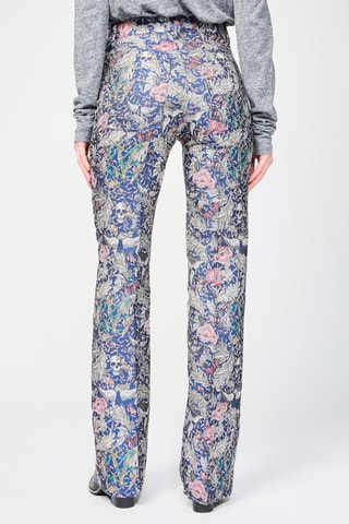 Pantalon taille haute - Bleu marine