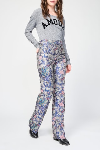 Pantalon taille haute - Bleu marine