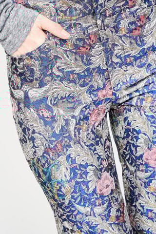 Pantalon taille haute - Bleu marine