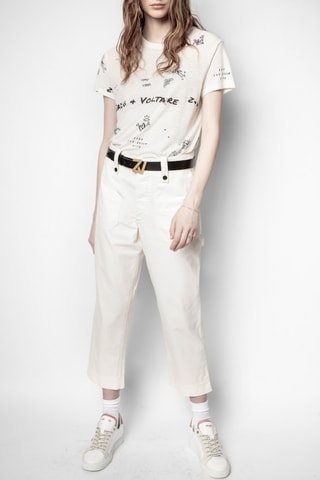 Pantalon 7/8 - Blanc