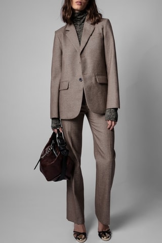 Pantalon en laine - Camel