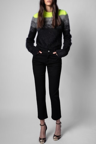 Jean boyfriend 7/8 - Noir