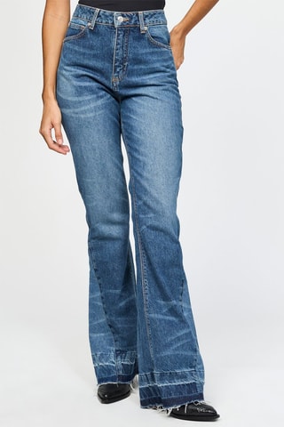 Jean taille haute - Bleu marine