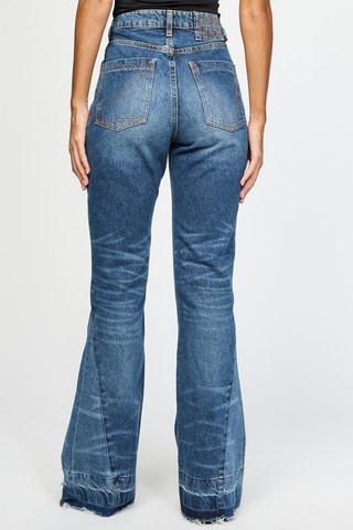 Jean taille haute - Bleu marine