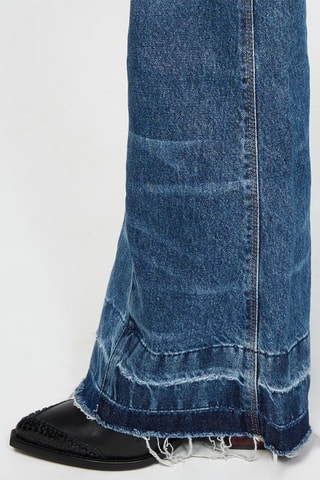 Jean taille haute - Bleu marine