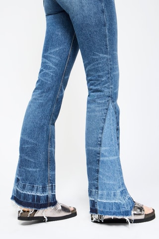 Jean taille haute - Bleu marine