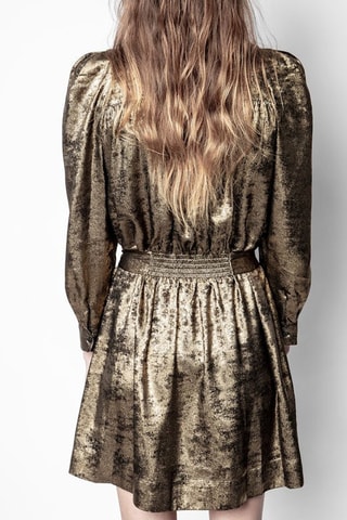Robe courte - Doré
