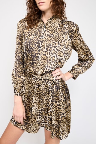 Robe - Marron clair et noir
