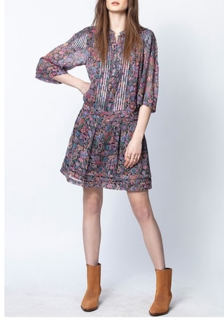 Robe patineuse en cachemire - Noir