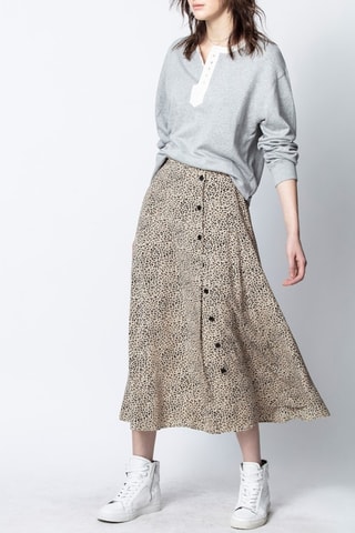 Jupe midi - Beige