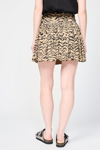 Jupe patineuse taille haute - Beige