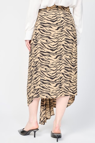 Jupe portefeuille - Beige