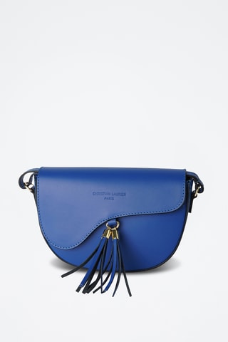 Sac bandoulière en cuir Kena - Bleu