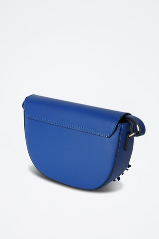 Sac bandoulière en cuir Kena - Bleu