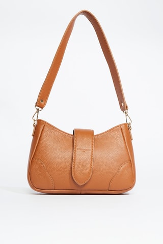 Sac bandoulière en cuir Jenna - Camel