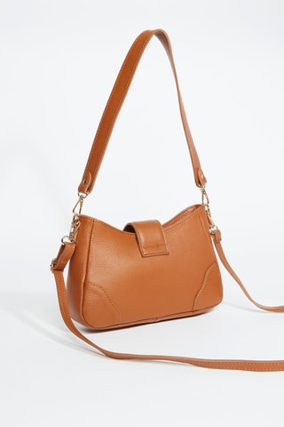Sac bandoulière en cuir Jenna - Camel