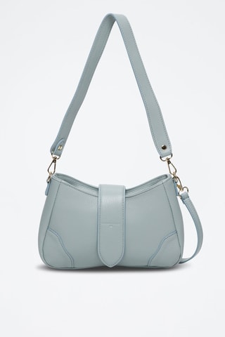 Sac bandoulière en cuir Jenna - Bleu clair