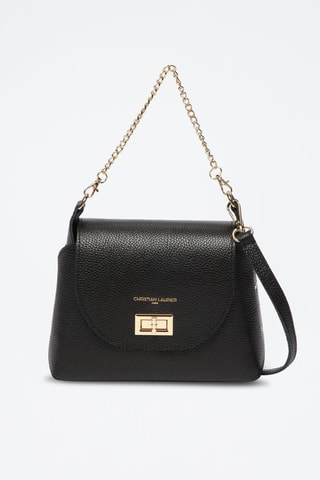 Sac bandoulière en cuir Zia - Noir