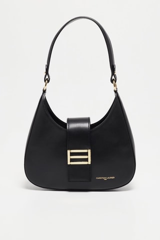 Sac porté épaule en cuir Inaya - Noir