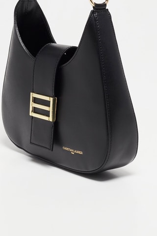 Sac porté épaule en cuir Inaya - Noir