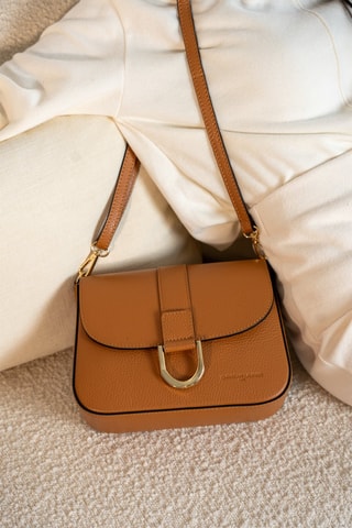 Sac porté épaule en cuir Nael - Camel