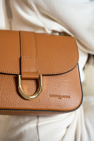 Sac porté épaule en cuir Nael - Camel