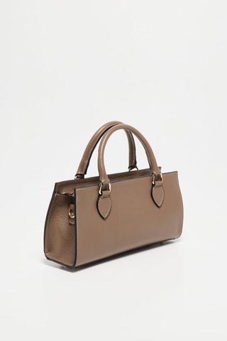 Sac à main en cuir Alexine - Taupe