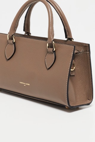 Sac à main en cuir Alexine - Taupe