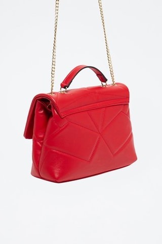 Sac bandoulière en cuir Louise - Rouge