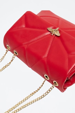 Sac bandoulière en cuir Louise - Rouge