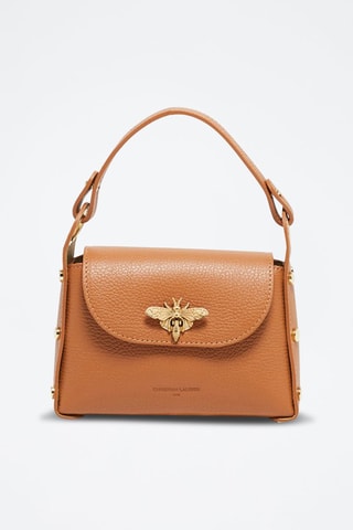Sac porté épaule en cuir Noemi - Camel