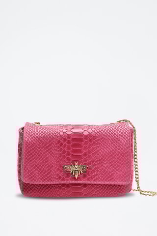 Sac bandoulière en cuir Hera - Fuchsia