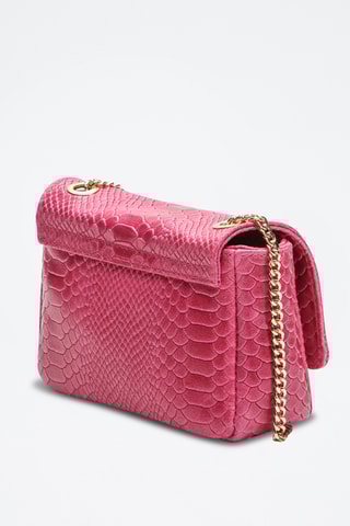 Sac bandoulière en cuir Hera - Fuchsia