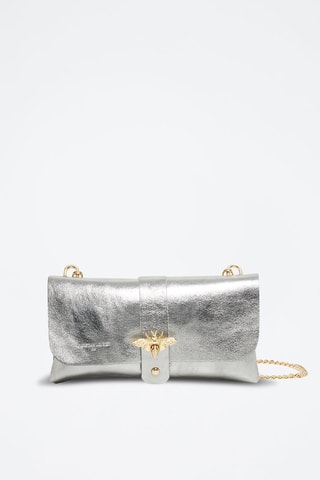 Sac bandoulière en cuir Ivy - Argenté