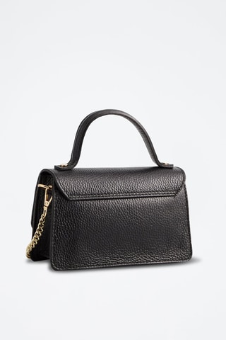 Sac bandoulière en cuir Lily - Noir