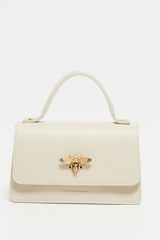 Sac bandoulière en cuir Lily - Beige