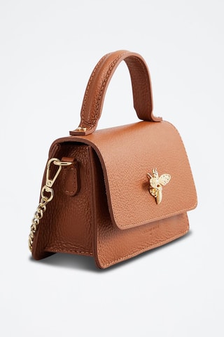 Sac bandoulière en cuir Lily - Camel