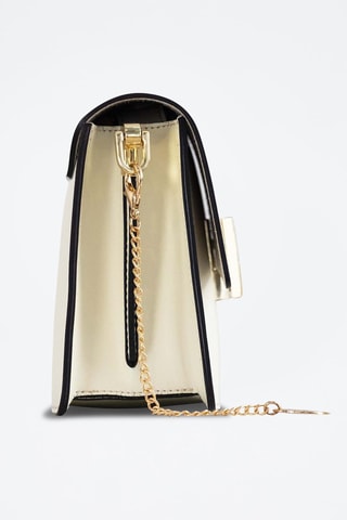 Sac bandoulière en cuir Mini Emma - Blanc