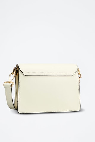 Sac bandoulière en cuir Mini Emma - Blanc