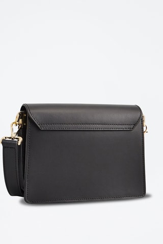 Sac bandoulière en cuir Mini Emma - Noir